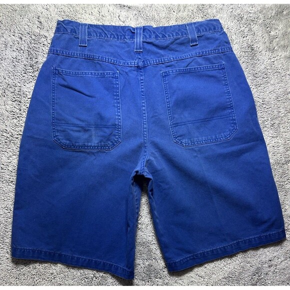 Vintage 90s Streetwear Mens 38 Faded Baggy Loose Denim Short Green Skater Grunge - Picture 8 of 12